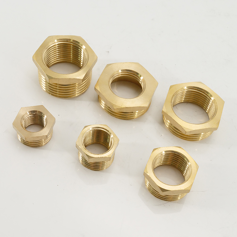 291 全铜补芯接头加厚五金水暖配件 1变1/2 15mm
